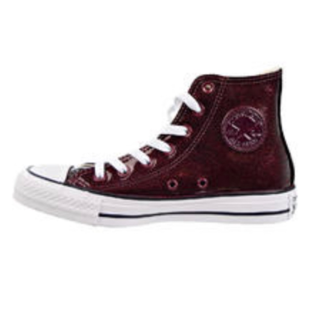Burgundy Sparkle Chuck Taylor Hi-Tops